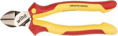 Wiha - 8" OAL, 0.098" Capacity, Diagonal Cutter - Cushion Grip Handle - Exact Tool & Supply