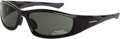 CrossFire - Blue Mirror Lenses, Framed Polarized Glasses - Exact Tool & Supply