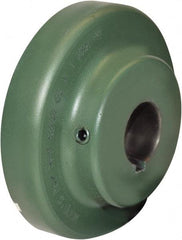 TB Wood's - 1-3/8" Max Bore Diam, 5/16" x 5/32" Keyway Width x Depth, 7-1/2" Hub, 10 Flexible Coupling Flange - 7-1/2" OD, 2-23/32" OAL, Cast Iron, Type S - Exact Tool & Supply