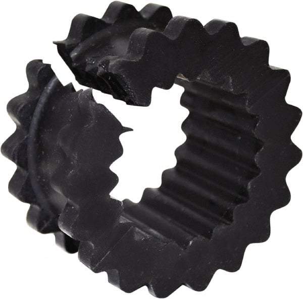 TB Wood's - 3 One Piece Split Flexible Coupling Sleeve - 1-7/8" OD, 1" OAL, Neoprene, Order 2 Hubs with Same OD & 1 Insert for Complete Coupling - Exact Tool & Supply