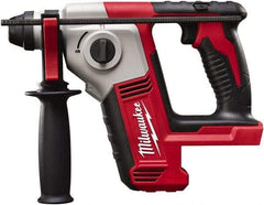 Milwaukee Tool - 18 Volt SDS Plus Chuck Cordless Rotary Hammer - 0 to 7,000 BPM, 0 to 1,300 RPM, Reversible - Exact Tool & Supply