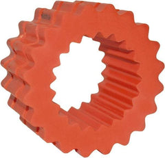 TB Wood's - 9 One Piece Solid Flexible Coupling Sleeve - 6" OD, 3" OAL, Hytrel, Order 2 Hubs with Same OD & 1 Insert for Complete Coupling - Exact Tool & Supply