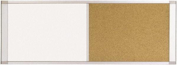 MasterVision - 18" High x 36" Wide Combination, Bulletin/Magnetic Dry Erase - Steel - Exact Tool & Supply