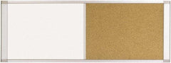 MasterVision - 18" High x 36" Wide Combination, Bulletin/Magnetic Dry Erase - Steel - Exact Tool & Supply