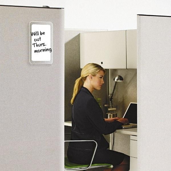Quartet - 7" High x 11" Wide Total Erase  Laminate Dry Erase Board - Plastic Frame, 1" Deep, Includes Accessory Tray/Rail & One Chisel-Tip Dry-Erase Marker & Mounting Kit - Exact Tool & Supply