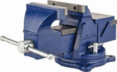 Wilton - 6" Jaw Width, 6" Opening Capacity, 3" Throat Depth, Steel Swivel Bench Vise - Bolt Down Base Attachment - Exact Tool & Supply