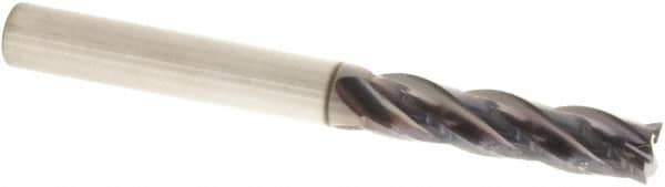 Sumitomo - 12mm, 48mm LOC, 12mm Shank Diam, 100mm OAL, 4 Flute, Solid Carbide Square End Mill - Single End, TIAlCrN Finish, Spiral Flute, 30° Helix, Centercutting, Right Hand Cut, Right Hand Flute - Exact Tool & Supply