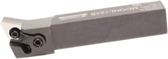 Sumitomo - MDQN, Left Hand Cut, -17.5° Lead Angle, 1-1/4" Shank Height x 1-1/4" Shank Width, Negative Rake Indexable Turning Toolholder - 6" OAL, DNMG 432 Insert Compatibility, Series Multi-Option - Exact Tool & Supply