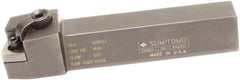 Sumitomo - MSRN, Right Hand Cut, 15° Lead Angle, 1-1/4" Shank Height x 1-1/4" Shank Width, Positive Rake Indexable Turning Toolholder - 6" OAL, SNMG 543 Insert Compatibility, Series Multi-Option - Exact Tool & Supply