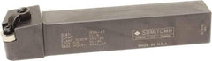 Sumitomo - MRGN, Right Hand Cut, 3/4" Shank Height x 3/4" Shank Width, Negative Rake Indexable Turning Toolholder - 4-1/2" OAL, RNMG 43 Insert Compatibility, Series Multi-Option - Exact Tool & Supply
