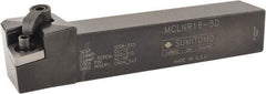 Sumitomo - MCLN, Right Hand Cut, -5° Lead Angle, 1" Shank Height x 1" Shank Width, Negative Rake Indexable Turning Toolholder - 6" OAL, CNMG 543 Insert Compatibility, Series Multi-Option - Exact Tool & Supply