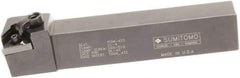 Sumitomo - MTGN, Right Hand Cut, 0° Lead Angle, 1" Shank Height x 1" Shank Width, Negative Rake Indexable Turning Toolholder - 6" OAL, TNMG 432 Insert Compatibility, Series Multi-Option - Exact Tool & Supply