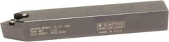 Sumitomo - SDPC, Neutral Cut, 27.5° Lead Angle, 5/8" Shank Height x 5/8" Shank Width, Neutral Rake Indexable Turning Toolholder - 4-1/2" OAL, DC.. 32.52 Insert Compatibility, Series Screw Lock - Exact Tool & Supply