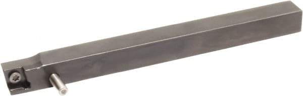 Sumitomo - SCAC, Left Hand Cut, 0° Lead Angle, 1/2" Shank Height x 1/2" Shank Width, Neutral Rake Indexable Turning Toolholder - 4-1/2" OAL, CC.. 32.52 Insert Compatibility, Series Screw Lock - Exact Tool & Supply