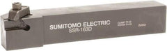Sumitomo - SS, External, Right Hand, 0.21" Max Depth of Cut, Indexable Grooving Tool Holder - SG 3 Insert Compatibility, 1" Shank Height, 1" Shank Width, 5" OAL - Exact Tool & Supply