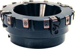 Sumitomo - 12 Inserts, 3.342" Cut Diam, 1-1/2" Arbor Diam, Indexable Square-Shoulder Face Mill - 2" High, LNGX 1605.. Insert Compatibility, Series SumiMill - Exact Tool & Supply