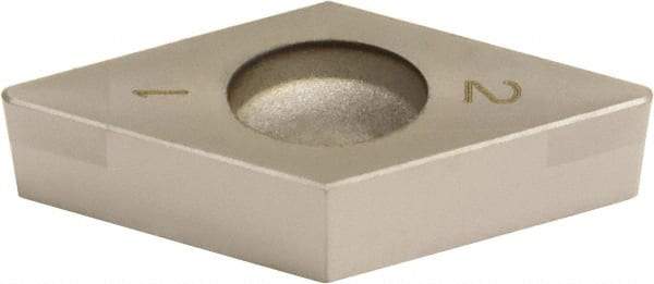 Sumitomo - 2NC-DCGA32.51 LS Grade BNC200 PCBN Turning Insert - TiN Finish, 55° Diamond, 3/8" Inscr Circle, 5/32" Thick, 1/64" Corner Radius - Exact Tool & Supply