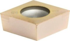 Sumitomo - 2NC-CCGA32.51 W Grade BNC100 PCBN Turning Insert - TiCN Finish, 80° Diamond, 3/8" Inscr Circle, 5/32" Thick, 1/64" Corner Radius - Exact Tool & Supply