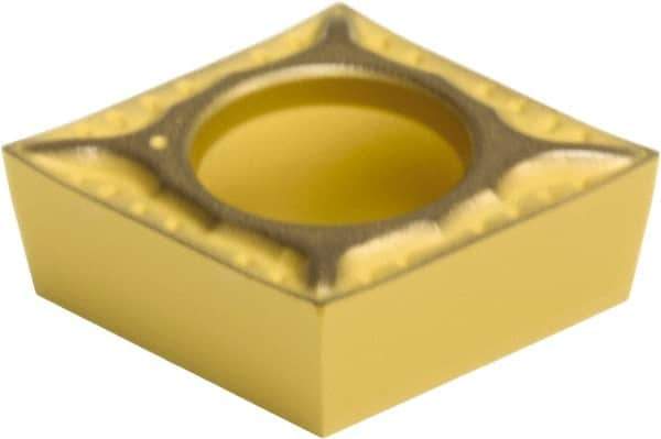 Sumitomo - CCGT32.50.5 ESI Grade AC610M Carbide Turning Insert - Al2O3 Finish, 80° Diamond, 3/8" Inscr Circle, 5/32" Thick, 0.0078" Corner Radius - Exact Tool & Supply