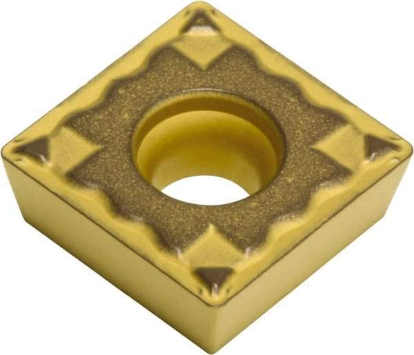 Sumitomo - SPMT322 ELU Grade AC700G Carbide Turning Insert - TiC Finish, 90° Square, 3/8" Inscr Circle, 1/8" Thick, 1/32" Corner Radius - Exact Tool & Supply