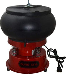 Burr King - 0.1 Cu Ft, 1/30 hp, Vibratory Tumbler - Flow Through Drain - Exact Tool & Supply