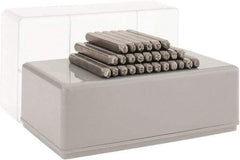 C.H. Hanson - 27 Piece, 1/8" Character Steel Stamp Set - Letters, Standard - Exact Tool & Supply