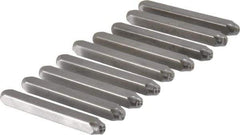 C.H. Hanson - 9 Piece, 1/8" Character Steel Stamp Set - Figures, Standard - Exact Tool & Supply