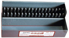 C.H. Hanson - 36 Piece, 1/16" Character Steel Stamp Set - Letters & Figures, Standard - Exact Tool & Supply