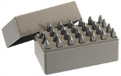 C.H. Hanson - 27 Piece, 1/16" Character Steel Stamp Set - Letters, Heavy Duty - Exact Tool & Supply