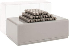 C.H. Hanson - 27 Piece, 3/32" Character Steel Stamp Set - Letters, Heavy Duty - Exact Tool & Supply