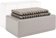 C.H. Hanson - 27 Piece, 1/8" Character Steel Stamp Set - Letters, Heavy Duty - Exact Tool & Supply