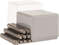 C.H. Hanson - 9 Piece, 3/32" Character Steel Stamp Set - Figures, Heavy Duty - Exact Tool & Supply