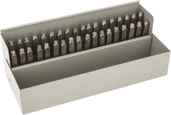 C.H. Hanson - 36 Piece, 3/32" Character Steel Stamp Set - Letters & Figures, Heavy Duty - Exact Tool & Supply