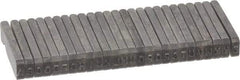 C.H. Hanson - 26 Piece, 1/16 Inch Character, Steel Type Set - 10 Character Capacity, A-Z Content - Exact Tool & Supply