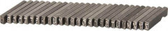 C.H. Hanson - 26 Piece, 1/8 Inch Character, Steel Type Set - 8 Character Capacity, A-Z Content - Exact Tool & Supply