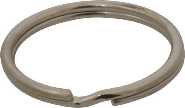 C.H. Hanson - 1" ID, 28mm OD, 3mm Thick, Split Ring - Carbon Spring Steel, Nickel Plated Finish - Exact Tool & Supply