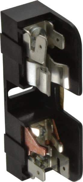 Ferraz Shawmut - 10 to 14 AWG, 600 VAC/VDC, 30 Amp, DIN Rail Mount, Screw Mount Fuse Block - 13/32 Inch Diameter x 1-1/2 Inch Fuse Length, 3.04 Inch Long x 3/4 Inch Wide x 1.31 Inch High Block - Exact Tool & Supply
