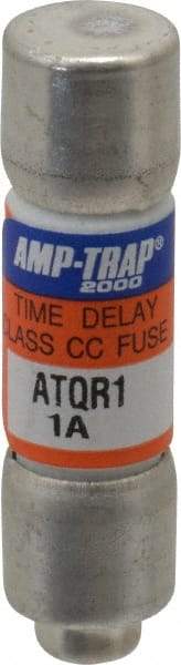 Ferraz Shawmut - 300 VDC, 600 VAC, 1 Amp, Time Delay General Purpose Fuse - Clip Mount, 1-1/2" OAL, 100 at DC, 200 at AC kA Rating, 13/32" Diam - Exact Tool & Supply