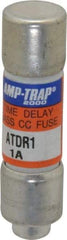 Ferraz Shawmut - 300 VDC, 600 VAC, 1 Amp, Time Delay General Purpose Fuse - Clip Mount, 1-1/2" OAL, 100 at DC, 200 at AC kA Rating, 13/32" Diam - Exact Tool & Supply
