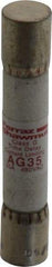 Ferraz Shawmut - 480 VAC, 35 Amp, Time Delay General Purpose Fuse - Clip Mount, 2-1/4" OAL, 100 at AC kA Rating, 13/32" Diam - Exact Tool & Supply