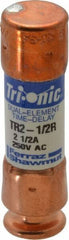 Ferraz Shawmut - 250 VAC/VDC, 2.5 Amp, Time Delay General Purpose Fuse - Clip Mount, 50.8mm OAL, 20 at DC, 200 at AC kA Rating, 9/16" Diam - Exact Tool & Supply