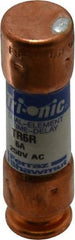 Ferraz Shawmut - 160 VDC, 250 VAC, 6 Amp, Time Delay General Purpose Fuse - Clip Mount, 50.8mm OAL, 20 at DC, 200 at AC kA Rating, 9/16" Diam - Exact Tool & Supply