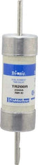 Ferraz Shawmut - 250 VAC/VDC, 200 Amp, Time Delay General Purpose Fuse - Clip Mount, 7-1/8" OAL, 20 at DC, 200 at AC kA Rating, 1-9/16" Diam - Exact Tool & Supply