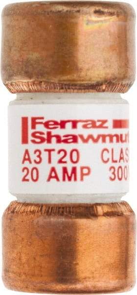 Ferraz Shawmut - 160 VDC, 300 VAC, 20 Amp, Fast-Acting General Purpose Fuse - Clip Mount, 7/8" OAL, 200 at AC, 50 at DC kA Rating, 13/32" Diam - Exact Tool & Supply