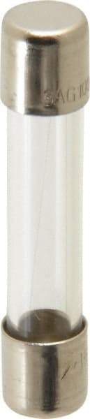 Ferraz Shawmut - 250 VAC, 0.1 Amp, Fast-Acting Miniature Glass Fuse - Clip Mount, 1-1/4" OAL, 1/4" Diam - Exact Tool & Supply