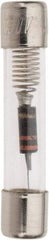 Ferraz Shawmut - 250 VAC, 0.1 Amp, Time Delay Miniature Glass Fuse - Clip Mount, 1-1/4" OAL, 1/4" Diam - Exact Tool & Supply