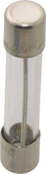 Ferraz Shawmut - 250 VAC, 0.5 Amp, Time Delay Miniature Glass Fuse - Clip Mount, 1-1/4" OAL, 1/4" Diam - Exact Tool & Supply