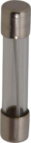 Ferraz Shawmut - 250 VAC, 0.8 Amp, Time Delay Miniature Glass Fuse - Clip Mount, 1-1/4" OAL, 1/4" Diam - Exact Tool & Supply