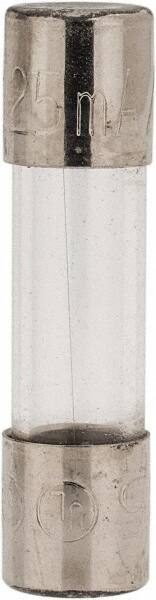 Ferraz Shawmut - 250 VAC, 0.13 Amp, Fast-Acting Miniature Glass Fuse - Clip Mount, 20mm OAL, 5mm Diam - Exact Tool & Supply