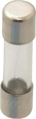 Value Collection - 250 VAC, 0.5 Amp, Fast-Acting Miniature Glass Fuse - Clip Mount, 20mm OAL, 5mm Diam - Exact Tool & Supply